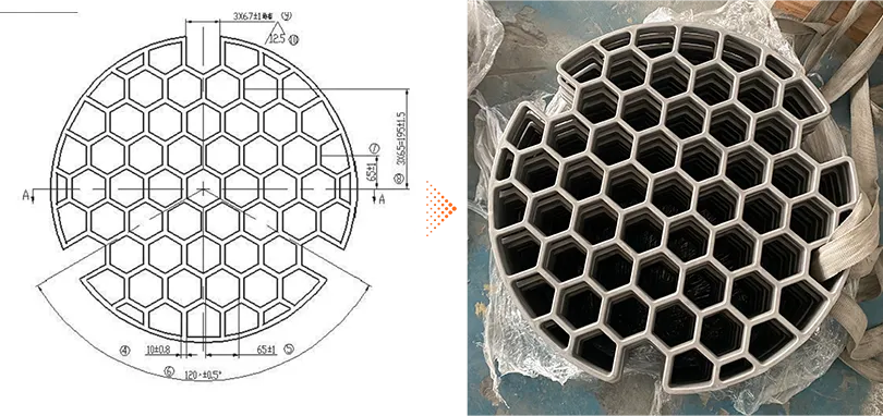Honeycomb Support Plate Honeycomb Support Plate