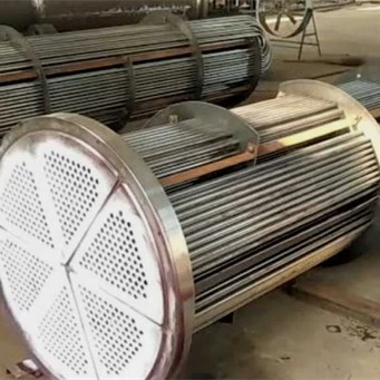 Process pipeline and heat exchanger tube bundle Process pipeline and heat exchanger tube bundle